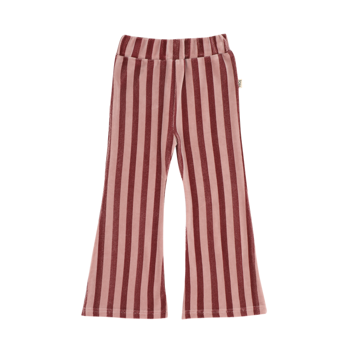 House of Jamie | Flared pants | Ruby stripes (velvet)