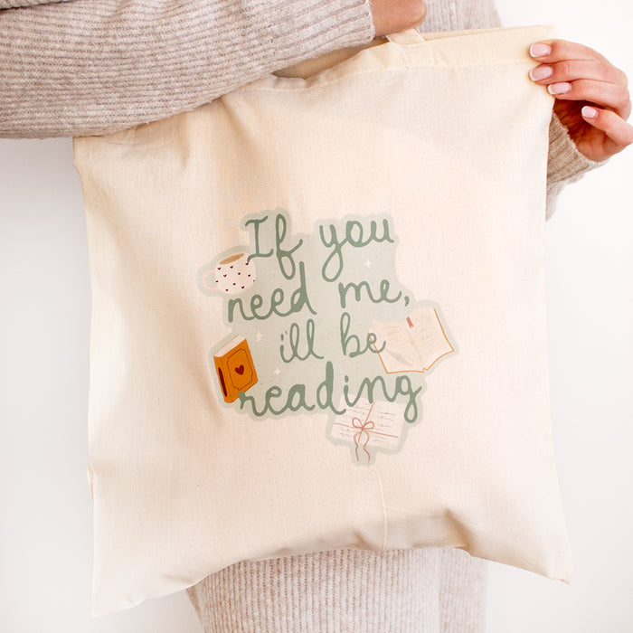 If You Need Me, I'll Be Reading Individual Tote Bag