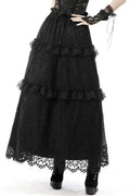 gothic long lace skirt