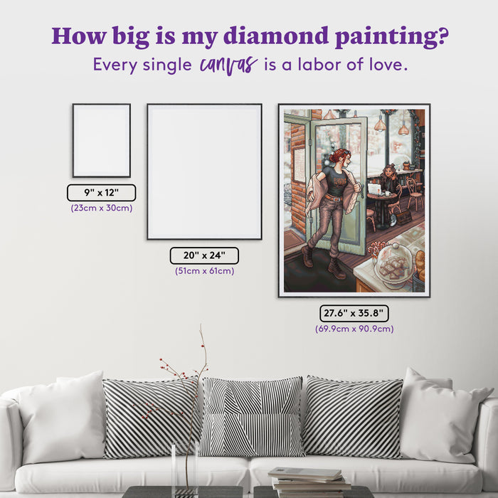 Diamond Painting In From the Cold 27.6" x 35.8" (69.9cm x 90.9cm) / Square With 67 Colors Including 1 AB and 4 Fairy Dust Diamonds / 102,565