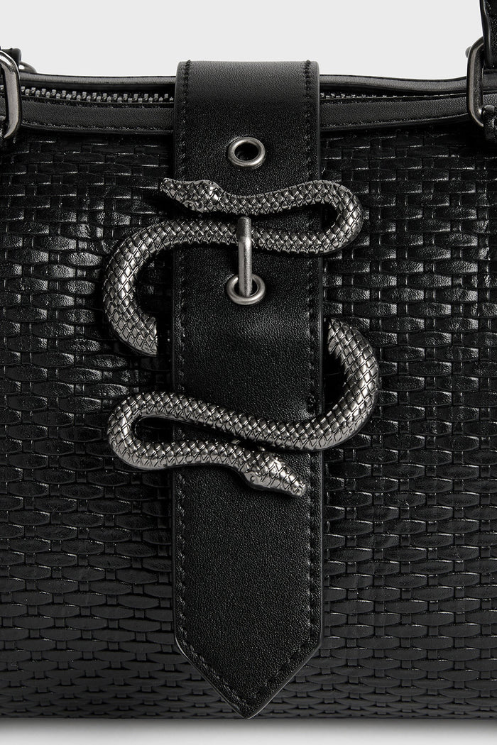 gothic serpent buckled bag by killstar