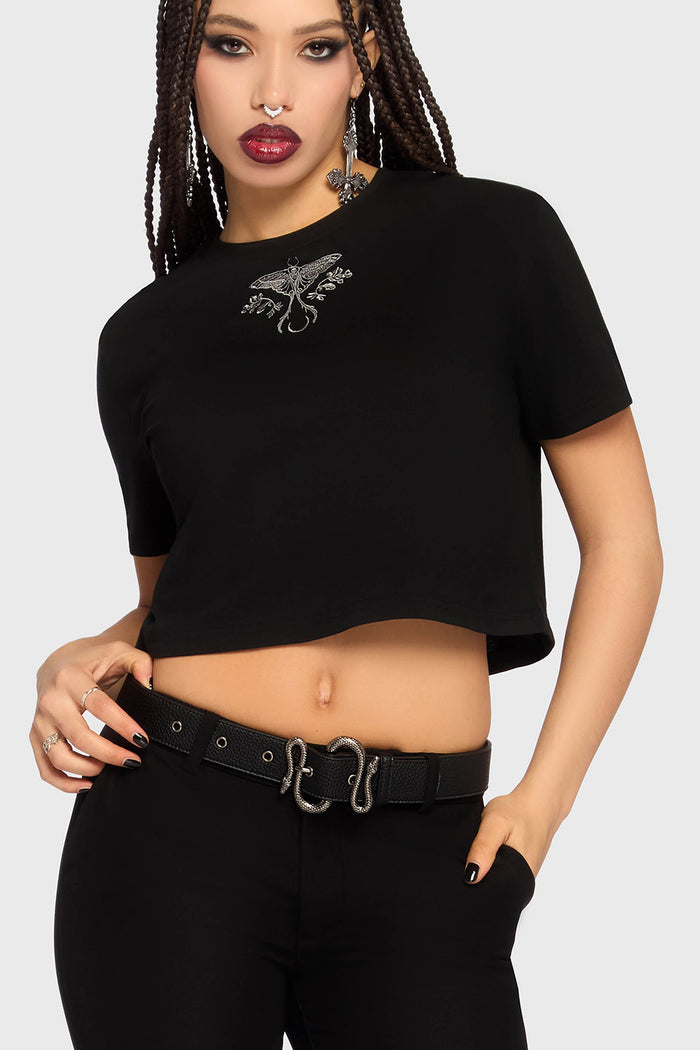 vegan leather womens high-rise gothic snake belt