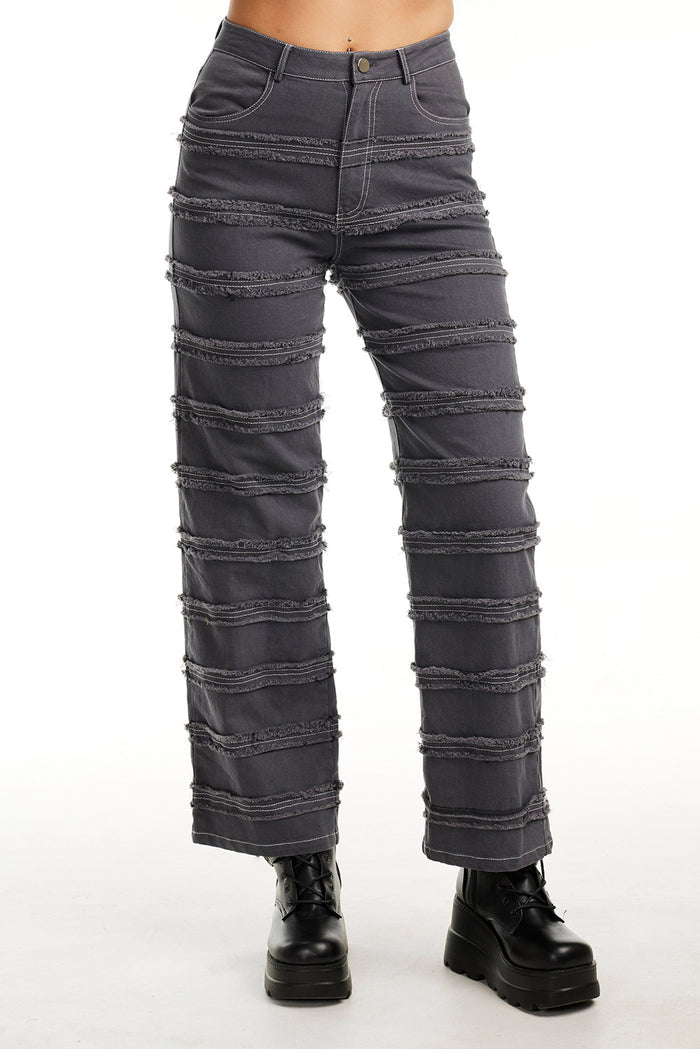 womens dark grey ripped jeans