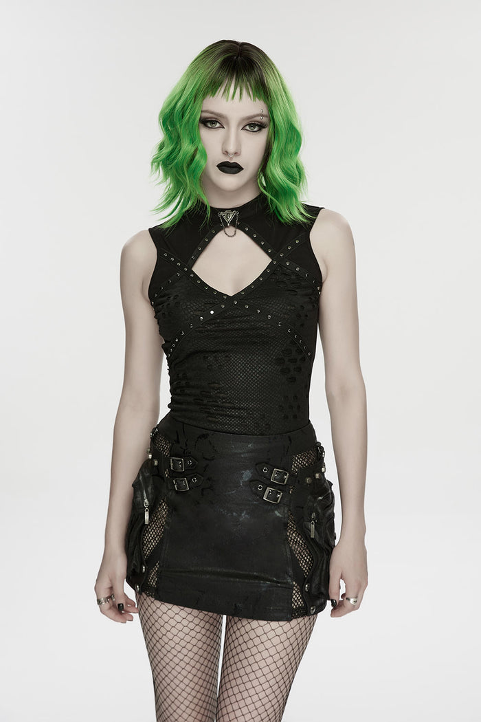 womens punk tank top