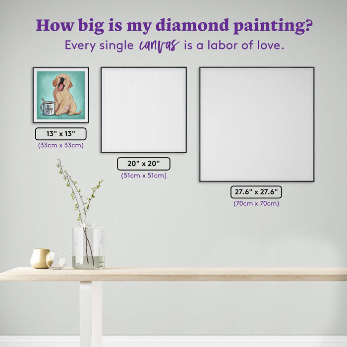 Diamond Painting Is It Friday Yet? (AMZ) 13" x 13" (33cm x 33cm) / Square with 28 Colors including 2 ABs / 6,964