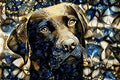 Diamond Painting Jack the Black Labrador Retriever 38.6" x 25.6" (98cm x 65cm) / Square with 39 Colors including 2 ABs and 1 Fairy Dust Diamonds / 102,573