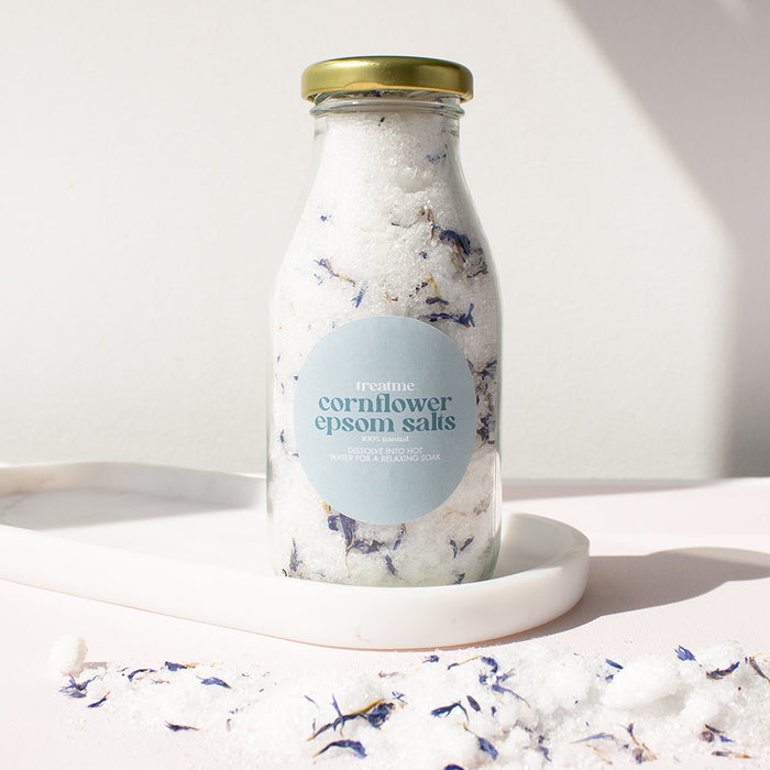 Jar of Cornflower Epsom Salts | Add On