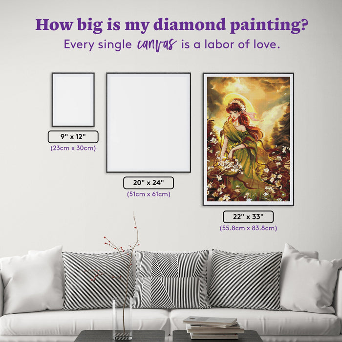 Diamond Painting Jupiter 22" x 33" (55.8cm x 83.7cm) / Square with 67 Colors including 2 ABs / 75,264