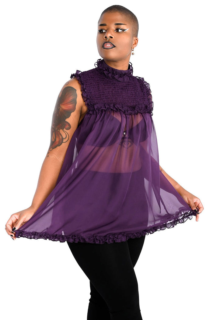 short ruffled dress
