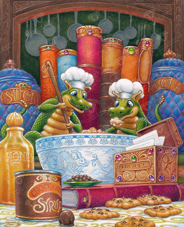 Diamond Painting Kitchen Helpers 22" x 27″ (56cm x 69cm) / Square with 51 Colors including 2 ABs