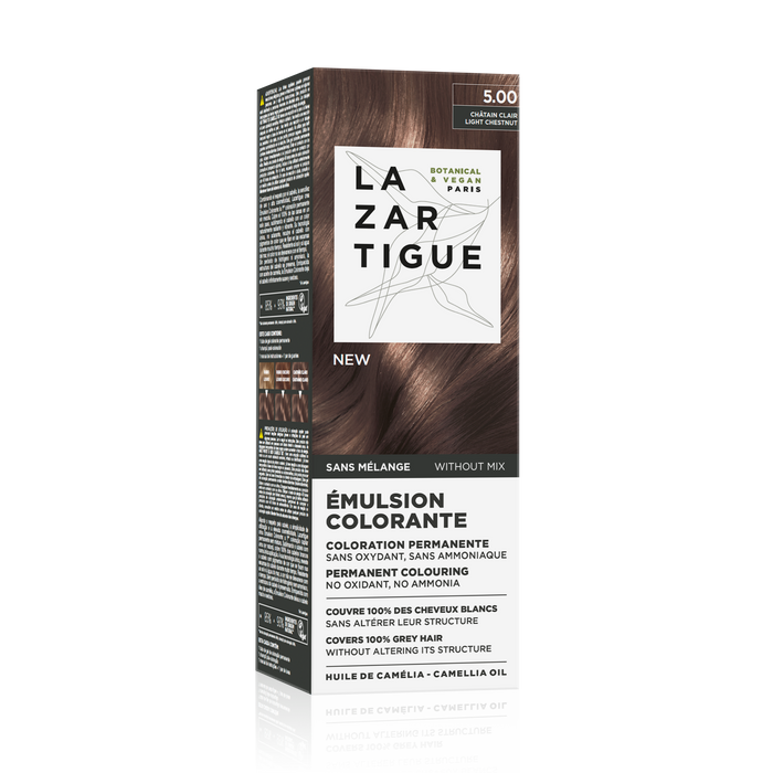 Lazartigue Coloración Permanente con Extractos Botánicos 5.0 Castaño Claro Kit