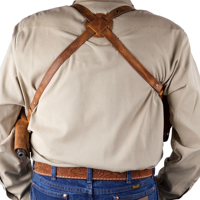 DS Conceal Leather Shoulder Holster - Lady Conceal Leather Firearm Accessories - Gifts for Gun Owners - Western Gun Holster