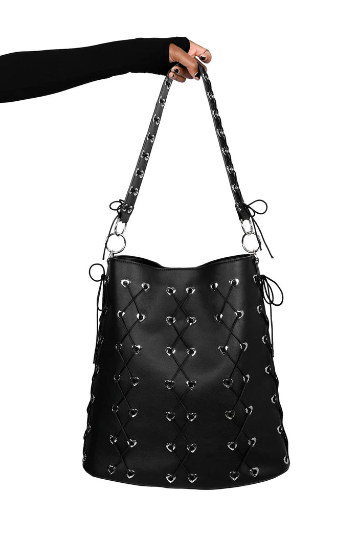foxblood slouchy lolita goth purse