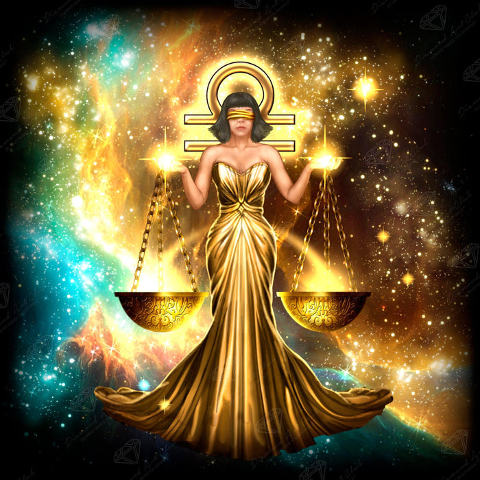 Diamond Painting Libra 22" x 22" (55.8cm x 55.8cm) / Square with 52 Colors including 3 ABs / 50,176