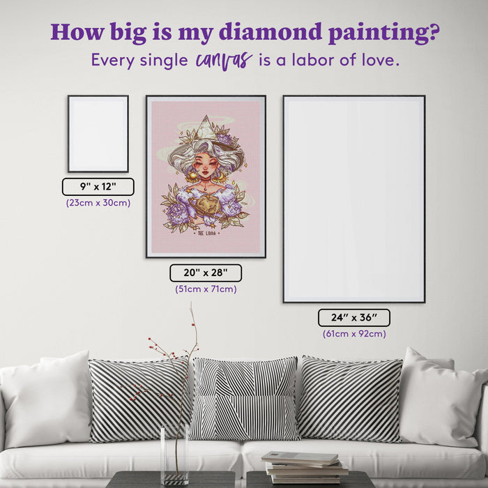 Diamond Painting Libra 20" x 28" (51cm x 71cm) / Square with 35 Colors including 4 ABs / 56,481