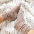 Light Brown Soft Wool Socks