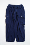 LIGHT INDIGO CORDUROY BALOON MONKEY PANTS - INDIGO