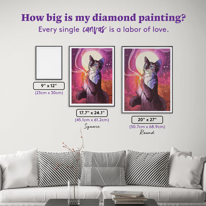 Diamond Painting Light Meowgic