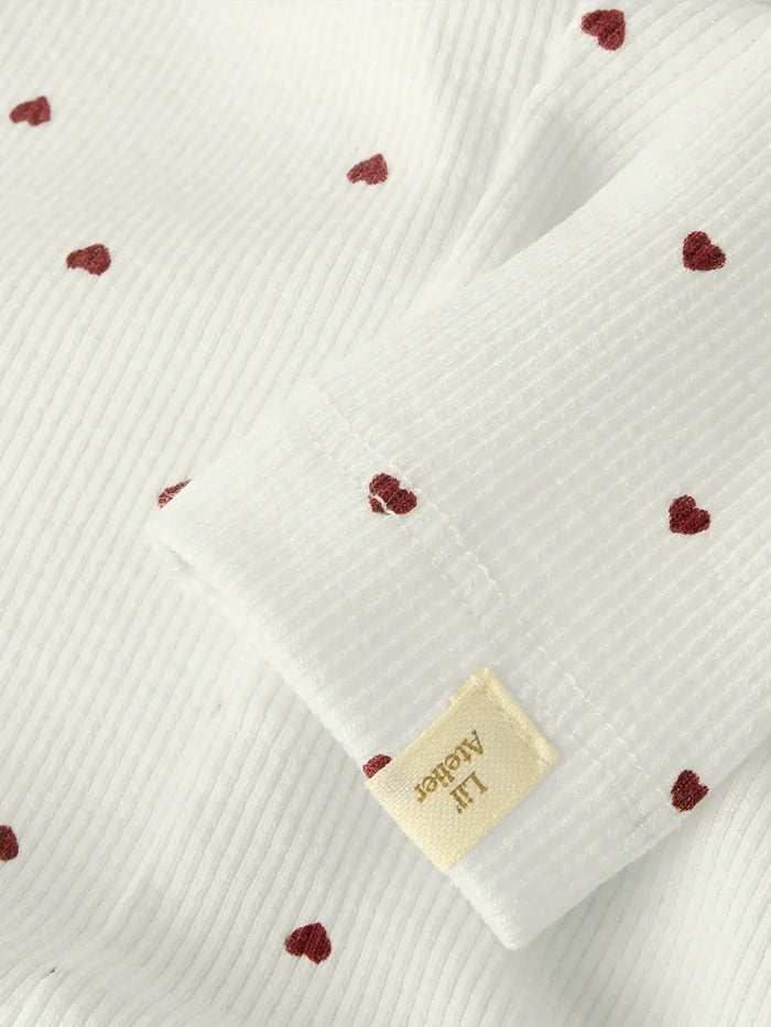 Lil'atelier | Gago slim legging - coconut milk heart