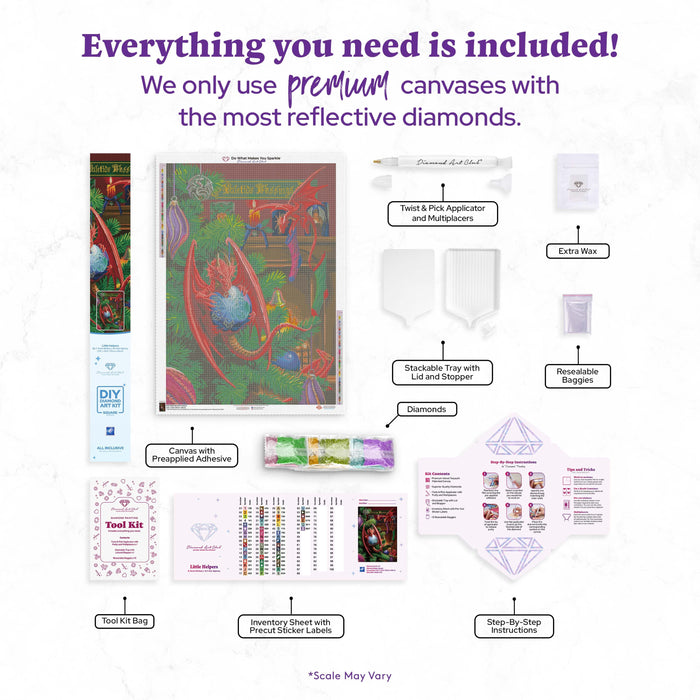 Diamond Painting Little Helpers 27.6" x 39.6" (70cm x 99cm) / Square with 57 Colors including 4 ABs / 108,584