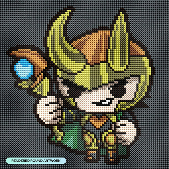 Diamond Painting Loki 9" x 9" (22.8cm x 22.8cm) / Round with 16 Colors including 2 ABs and 1 Iridescent Diamond / 6,889