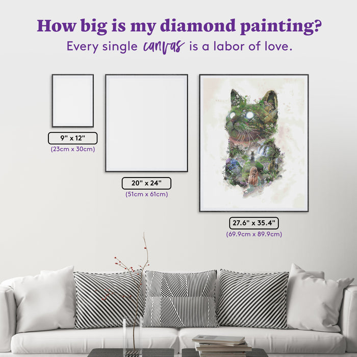Diamond Painting Lost But Not Forgotten 27.6" x 35.4" (69.9cm x 89.9cm) / Square With 87 Colors including 2 ABs and 3 Fairy Dust Diamonds / 101,441