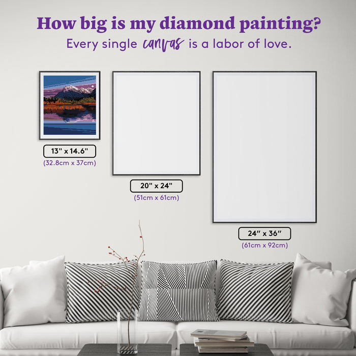 Diamond Painting Love Potion 13" x 14.6" (32.8cm x 37cm) / Round with 24 Colors including 3 ABs / 15,444