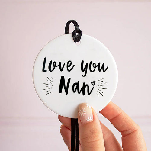 'Love You Mum / Nan' Ceramic Keepsake Unboxed