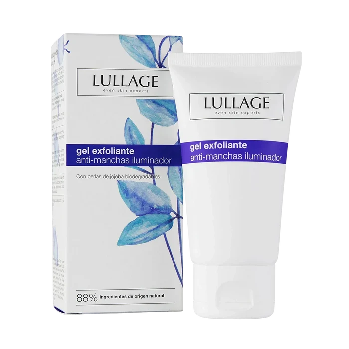Lullage Gel Exfoliante Aclarante 75 ml — Peeling Enzimático Suave Antimanchas — DermaPharma