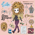Diamond Painting Luna Lovegood - Magical 27.6" x 27.6″ (70cm x 70cm) / Square With 59 Colors Including 4 ABs / 76,729