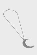 large statement crescent moon necklace