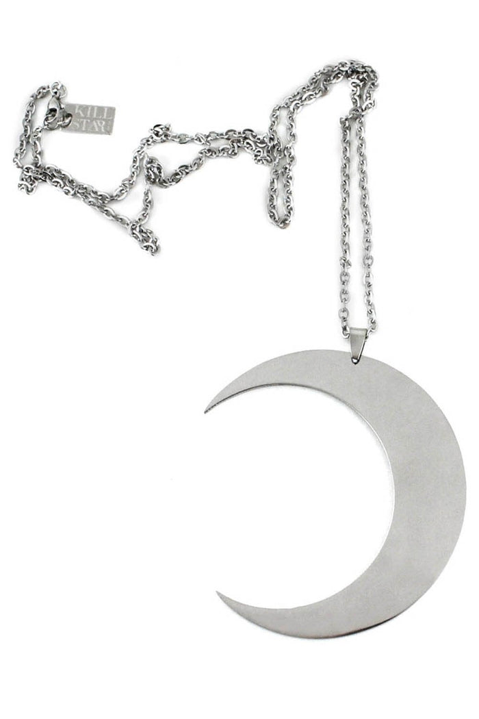 killstar crescent moon chain necklace