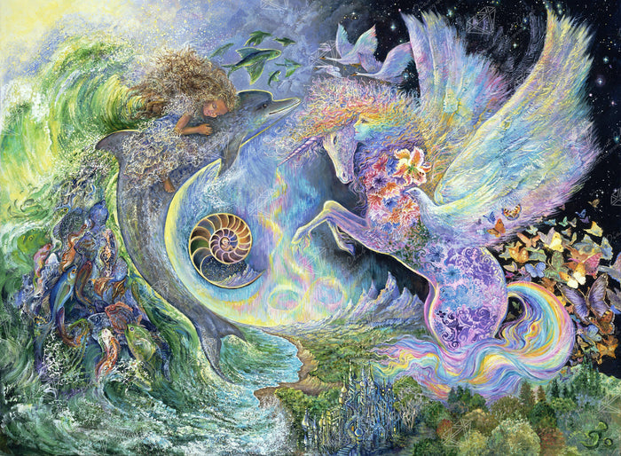 Diamond Painting Magical Meeting 37.4" x 27.6″ (95cm x 70cm) / Square with 61 Colors including 4 ABs / 104,427