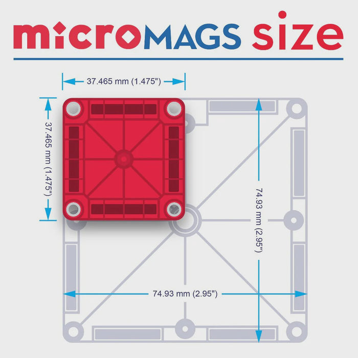 Magnatiles - Micromags travel set Spring garden 24 st