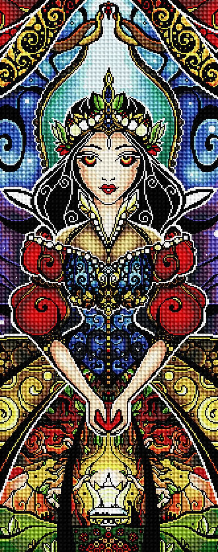 Diamond Painting Make a Wish and Take a Bite 16.5" x 41.7″ (42cm x 106cm) / Square With 48 Colors Including 1 AB / 68,805