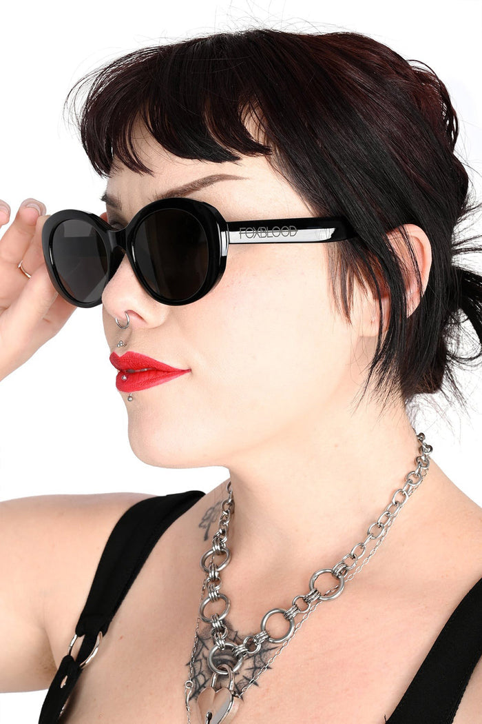 gothic round sunglasses