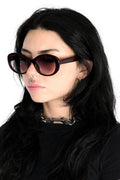 wine red sunglasses
