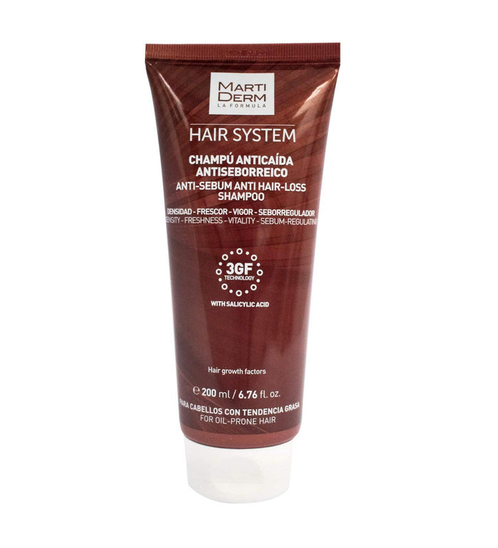 Martiderm HAIR System 3gf Shampoo Anti-caída Anti-seborreico 200 ml