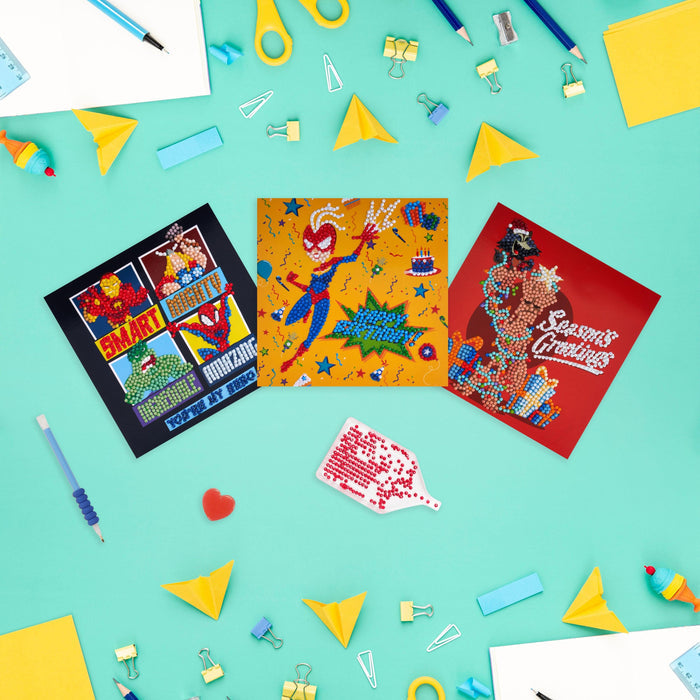 Diamond Painting Marvel™ DIY Cards (3-Pack) 5.9" x 5.9" (15cm x 15cm) / Round