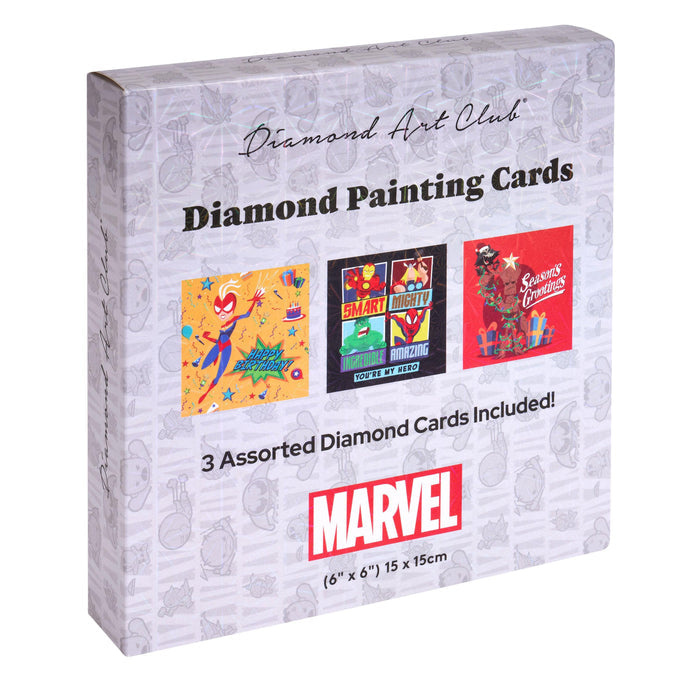 Diamond Painting Marvel™ DIY Cards (3-Pack) 5.9" x 5.9" (15cm x 15cm) / Round