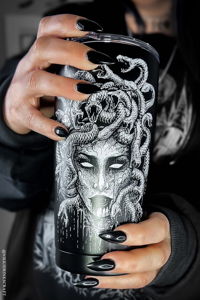 medusa coffee cup to go made of stainless steel