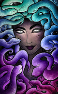 Diamond Painting Medusa (final edition) 20" x 32″ (51cm x 81cm) / Round with 46 Colors including 3 ABs / 52,490
