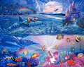 Diamond Painting Mermaid Baby Fantasy 34.7" x 27.6" (88cm x 70cm) / Square with 75 Colors including 5 ABs and 2 Fairy Dust Diamonds / 99,193