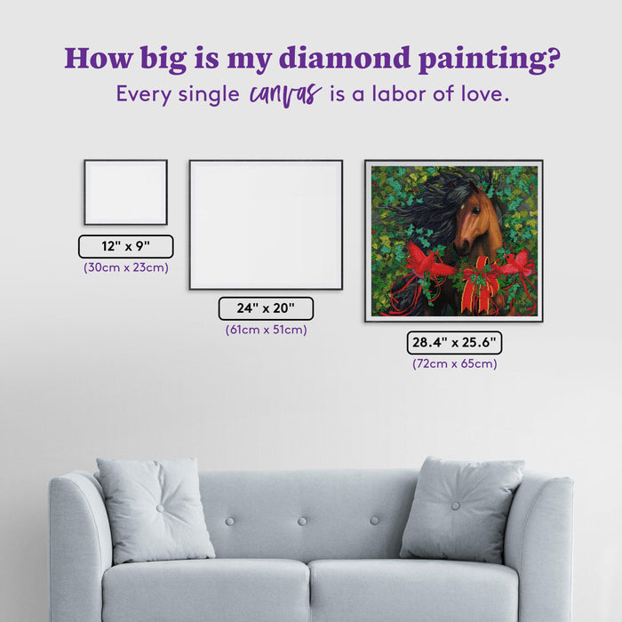 Diamond Painting Merry Morgan 28.4" x 25.6" (72cm x 65cm) / Square with 55 Colors including 4 ABs / 75,429