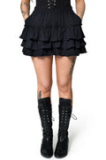 black bloomer shorts