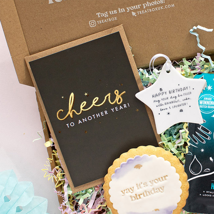 Mini Cheers to Another Year |  Ready To Go Letterbox TreatBox
