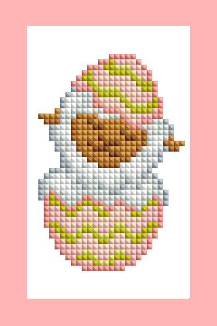Diamond Painting Mini Dazzles - Easter Set 3x5"(7.6cm"x12.7cm) / Square With 19 Colors Including 19 Fairy Dust Diamonds / 4,425