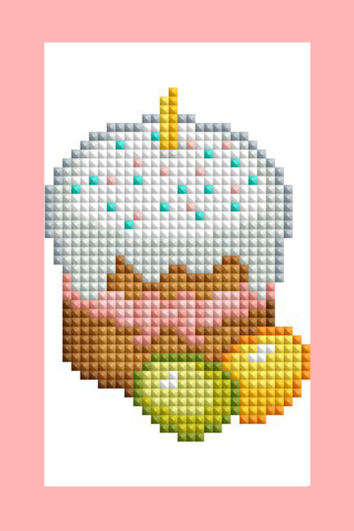 Diamond Painting Mini Dazzles - Easter Set 3x5"(7.6cm"x12.7cm) / Square With 19 Colors Including 19 Fairy Dust Diamonds / 4,425
