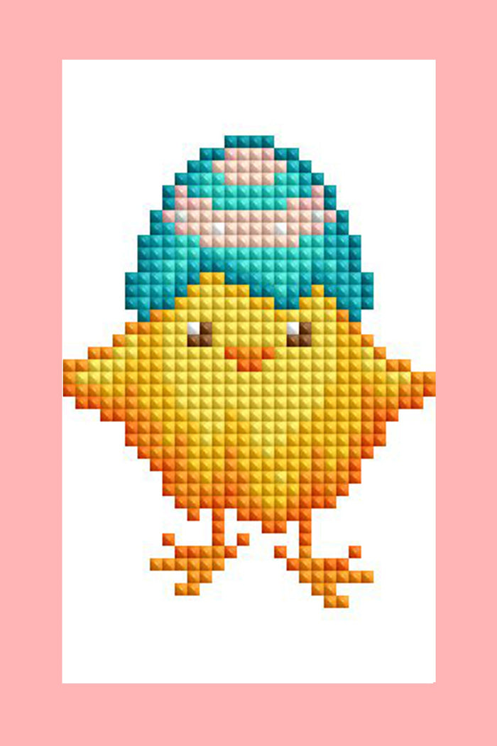 Diamond Painting Mini Dazzles - Easter Set 3x5"(7.6cm"x12.7cm) / Square With 19 Colors Including 19 Fairy Dust Diamonds / 4,425