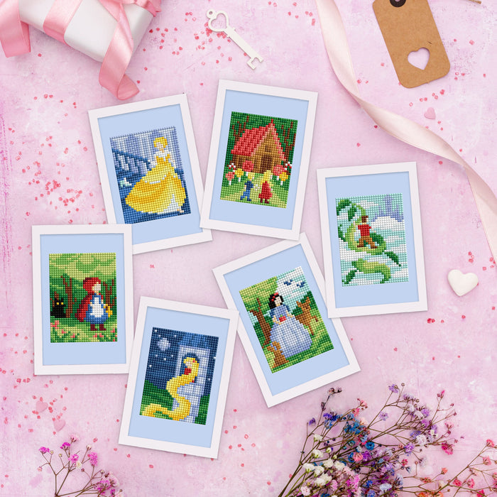 Diamond Painting Mini Dazzles™ - Fairy Tales 4" x 6" (10.2cm x 15.2cm) / Square With 27 Colors Including 1 AB and 26 Fairy Dust Diamonds / 7,200